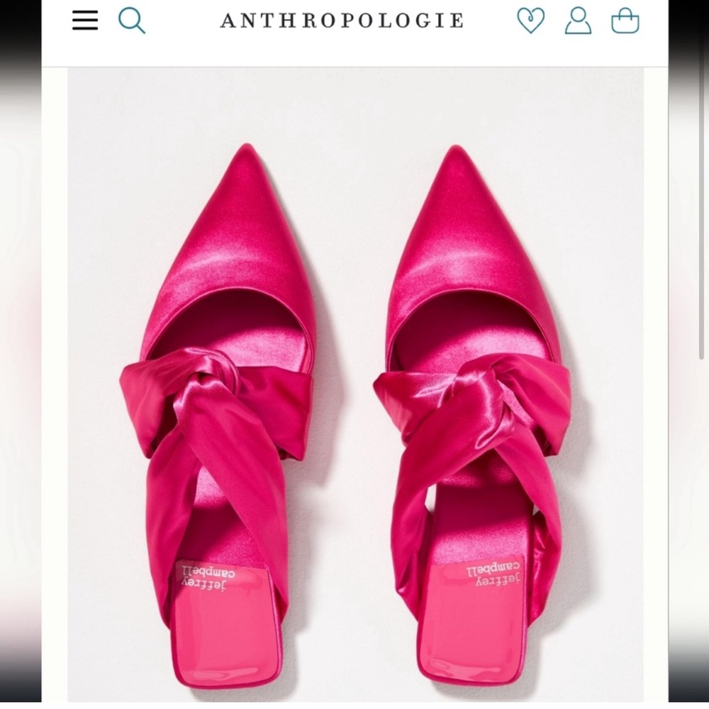 Jeffrey Campbell Pink Mules with Knotted Detail